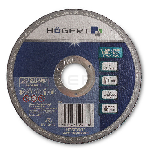 Rezna ploča za metal/inox 230x1.9mm, Hogert