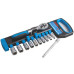 FIXTEC Set gedora sa čegrtaljkom 1/4" 12kom