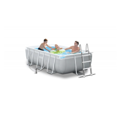 Bazen sa metalnim okvirom i merdevinama 4m x 2m x 1m, INTEX
