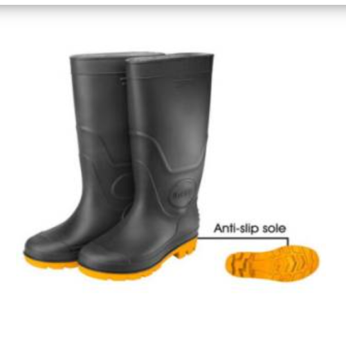 Visoka radna pvc čizma INGCO, crne