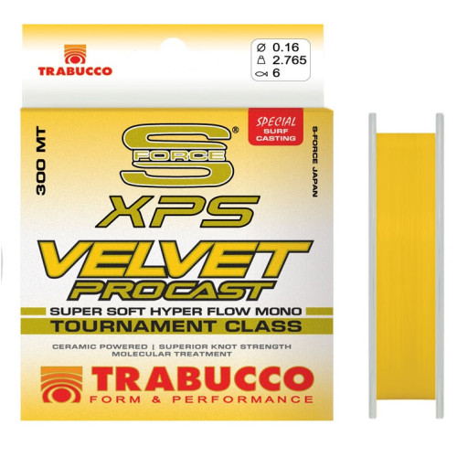 Najlon Trabucco XPS Velvet Procast 0.18mm, 0.20mm, 0.22mm 300m