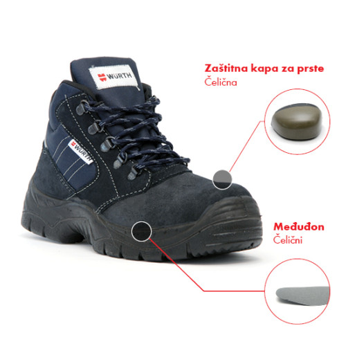 WURTH Monza S1 radna cipela (Duboka sa zaštitom)