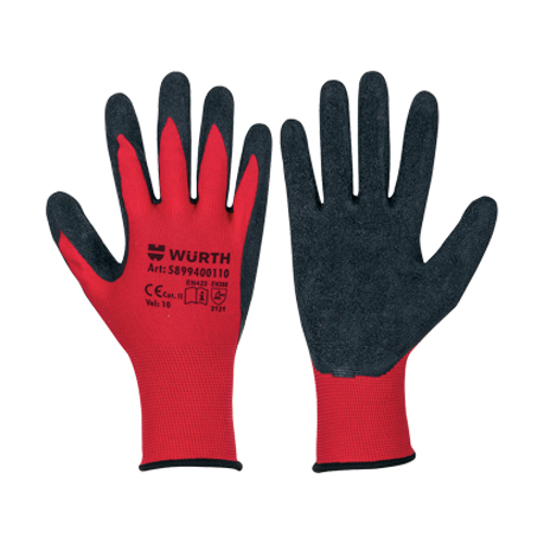 WURTH RED LATEX GRIP Radne rukavice